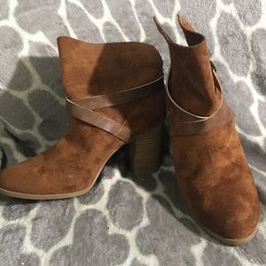 Brown ankle boots